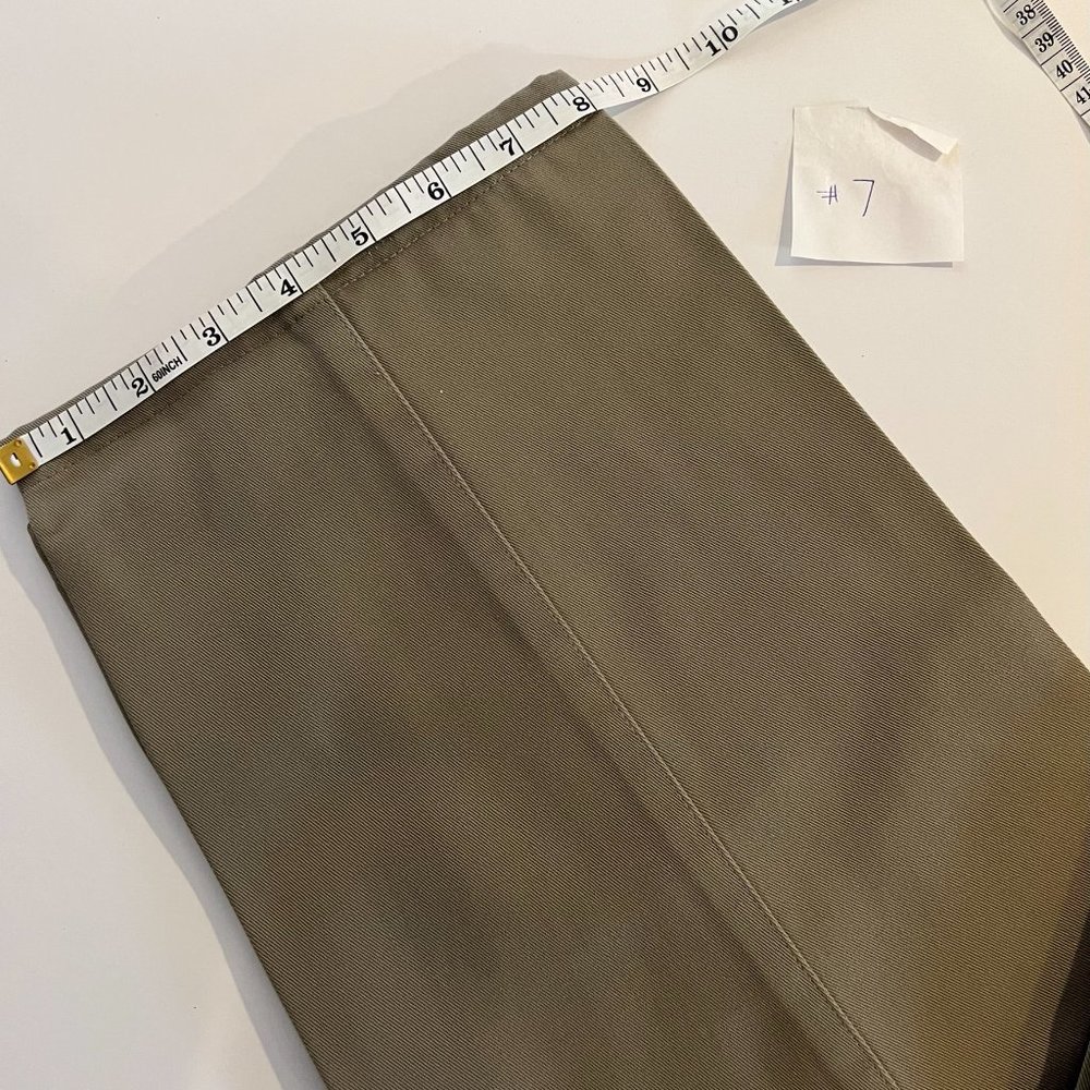 LL Bean Vintage Bayside Wrinkle Free Pleated Twill Cotton Pants w/ Comfort Waist - Picture 9 of 10